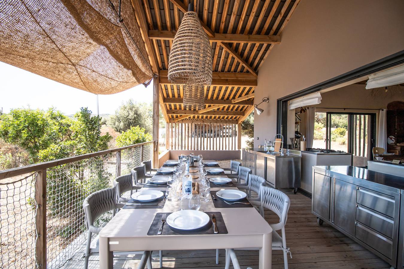 Villa "A Terra - À 200m De La Mer" con vistas al mar, 2 terrazas privadas y Wi-Fi in Pianotolli-Caldarello, Distrito de Sartène