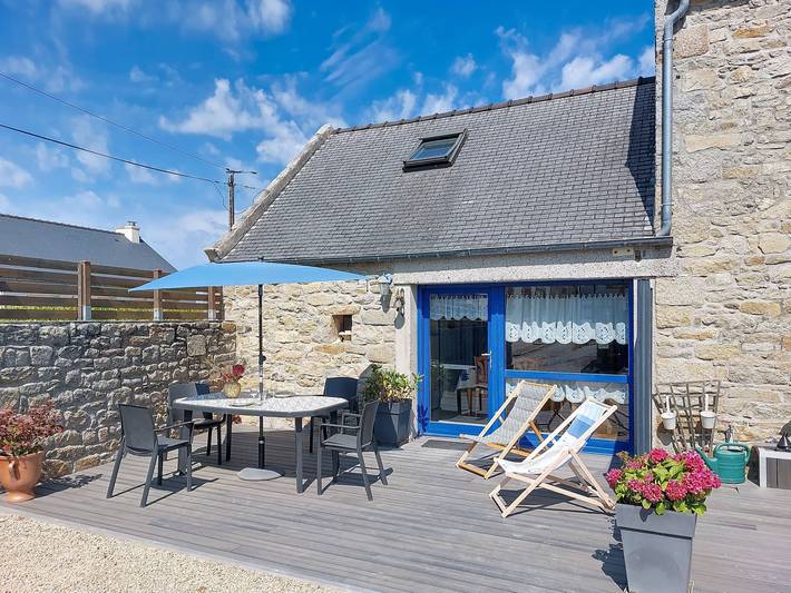 Location de vacances pour 2 personnes, avec Terrasse et Jardin à Santec