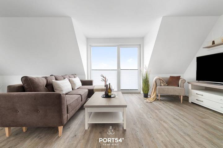 Ferienwohnung für 6 Personen, mit Balkon und Garten sowie Ausblick in Westerdeichstrich
