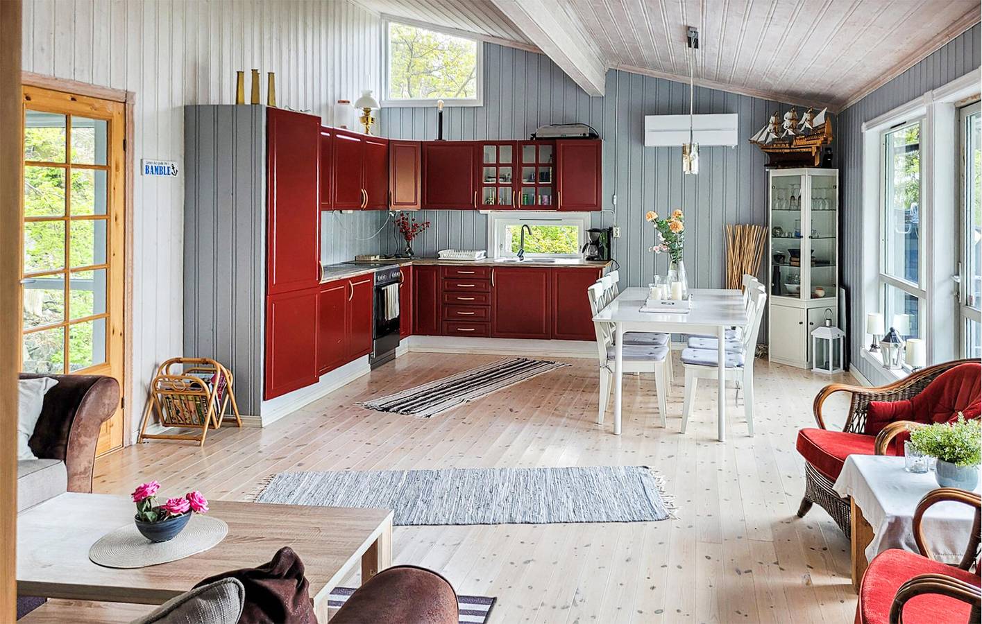 Ferienhaus für 6 Personen mit Ausblick in Bamble