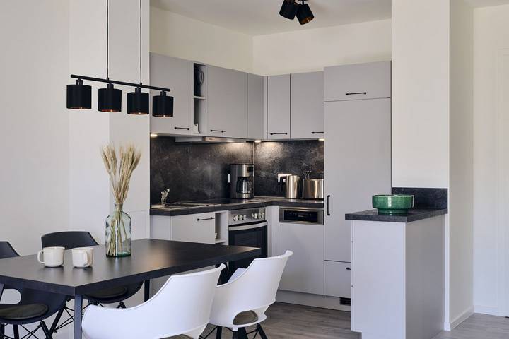 Ferienwohnung für 4 Personen, mit Terrasse und Garten sowie Sauna und Ausblick auf Usedom