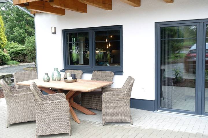Luxuriöses Ferienhaus in Winterberg: Chalet mit Sauna Bergblick nah am Skigebiet in Winterberg, Hochsauerlandkreis