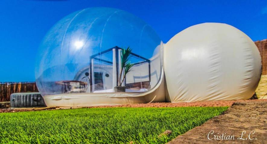 Camping für 2 Personen, mit Whirlpool und Terrasse sowie Garten und Ausblick in Kastilien-La Mancha - 4
