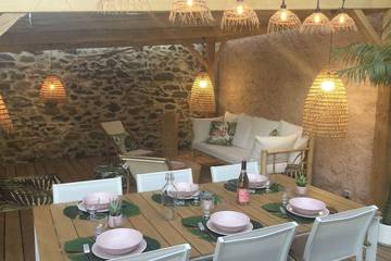 Gîte pour 6 personnes, avec jacuzzi ainsi que jardin et terrasse à Octon
