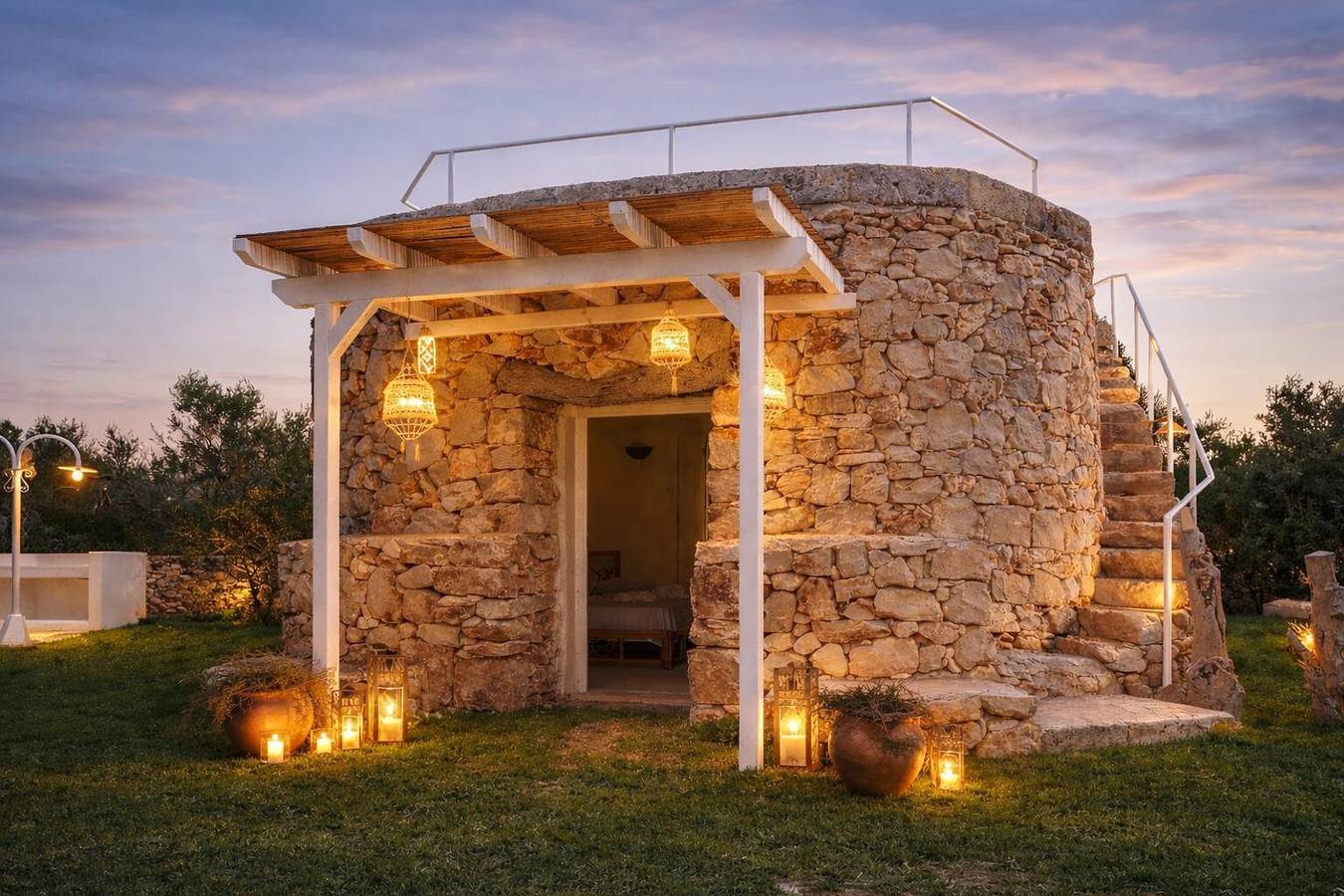 Camera 'Tenuta degli Asinelli - Trullo' con Vista Mare, Wi-Fi e Aria Condizionata in Alliste, Golfo di Taranto
