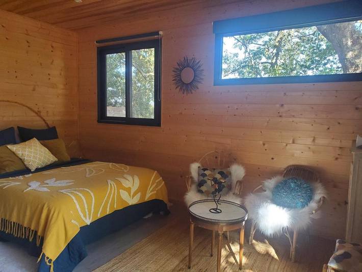 Gîte pour 2 personnes, avec Terrasse ainsi que Jardin et Vue à Baziège
