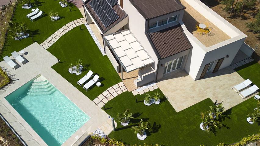 Villa con piscina per 10 persone, con giardino e terrazza a Castellammare del Golfo