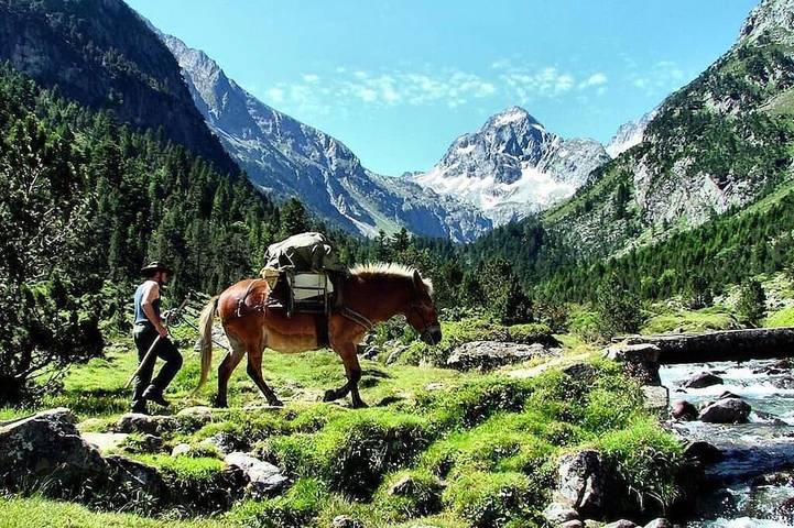 Camping pour 4 personnes, avec terrasse, animaux acceptés dans les Hautes-Pyrénées