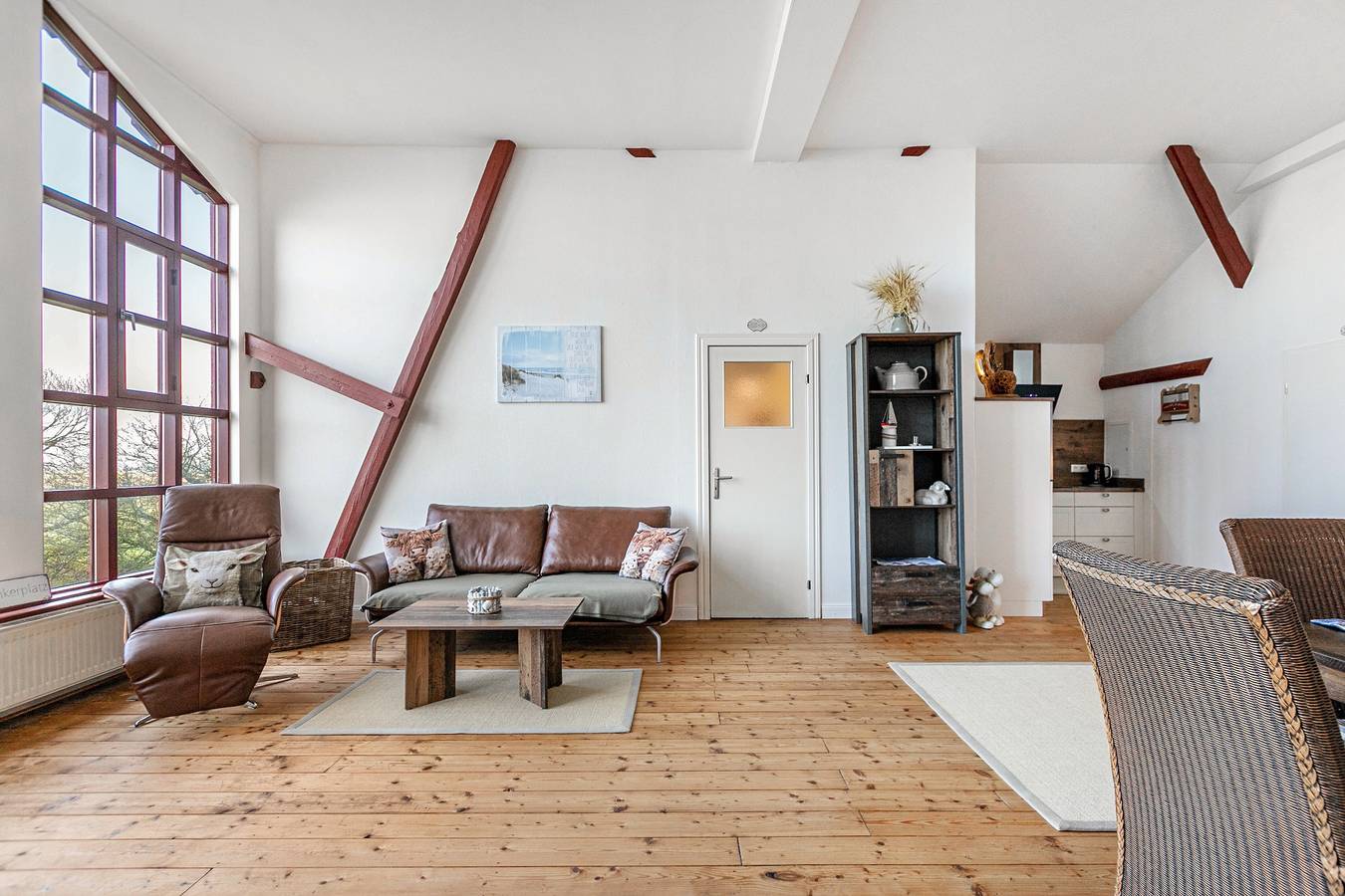 Ganze Wohnung, Apartment „Watt'n Utkiek“ mit privater Terrasse, Gemeinschaftsgarten und Wlan in Rodenäs, Nordfriesland