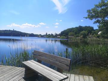 Ferienhaus für 3 Personen, mit Garten und Seeblick, kinderfreundlich in Krakow am See