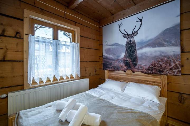 Wiejski domek dla 4 osób, z widok i ogród w Chochołów