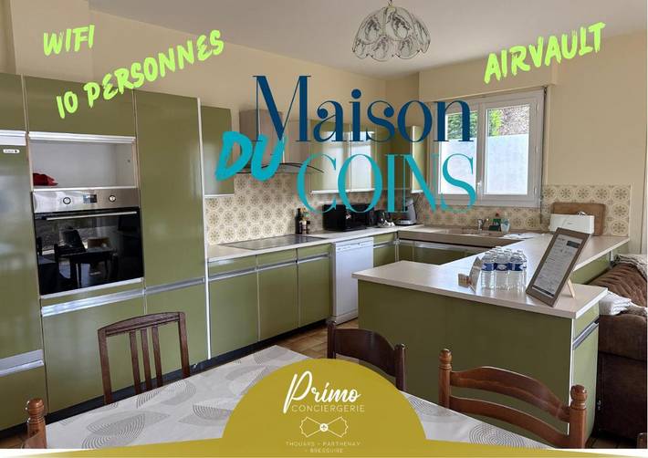 Location de vacances pour 10 personnes, avec jardin à Airvault