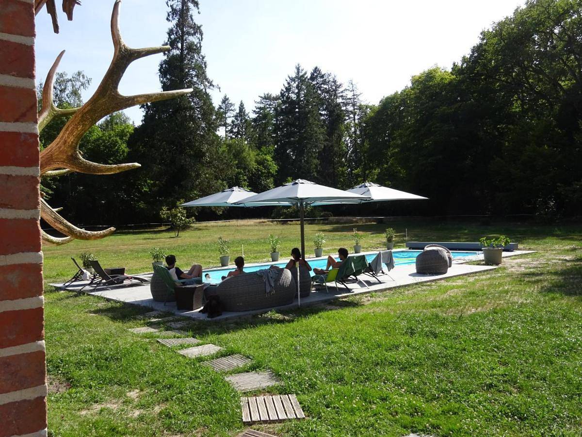 Double Room with Lake View in Villeny, Sologne