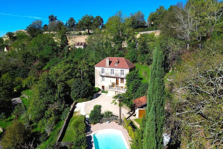 Maison de vacances pour 16 personnes, avec jardin et balcon à Domme
