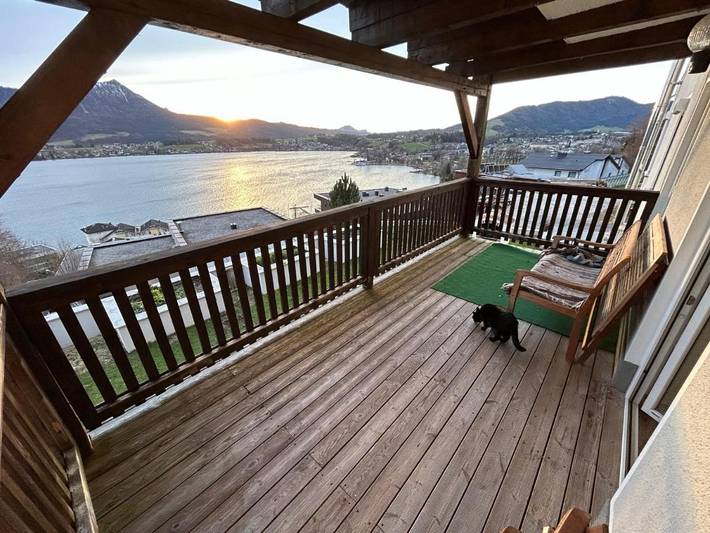 Ferienwohnung für 3 Personen, mit Balkon und Seeblick sowie Ausblick in Mondsee (Stadt) - 2