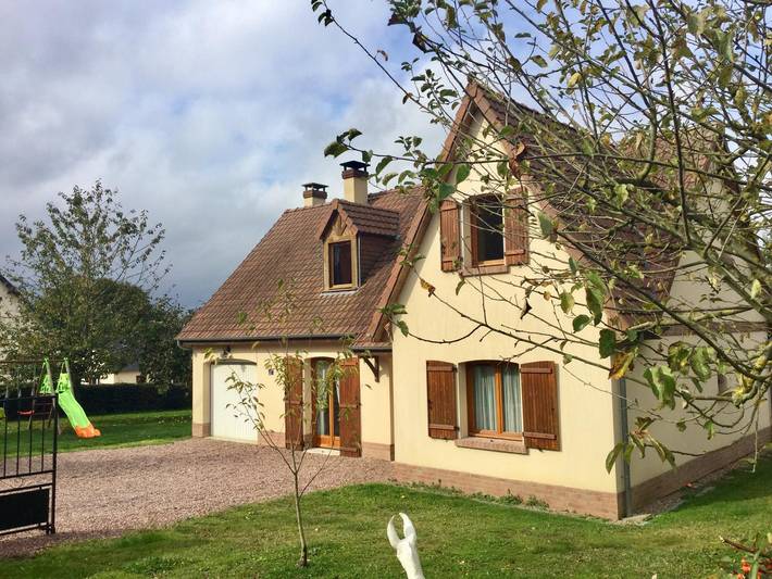 Gîte pour 8 personnes, avec Terrasse ainsi que Jardin et Vue