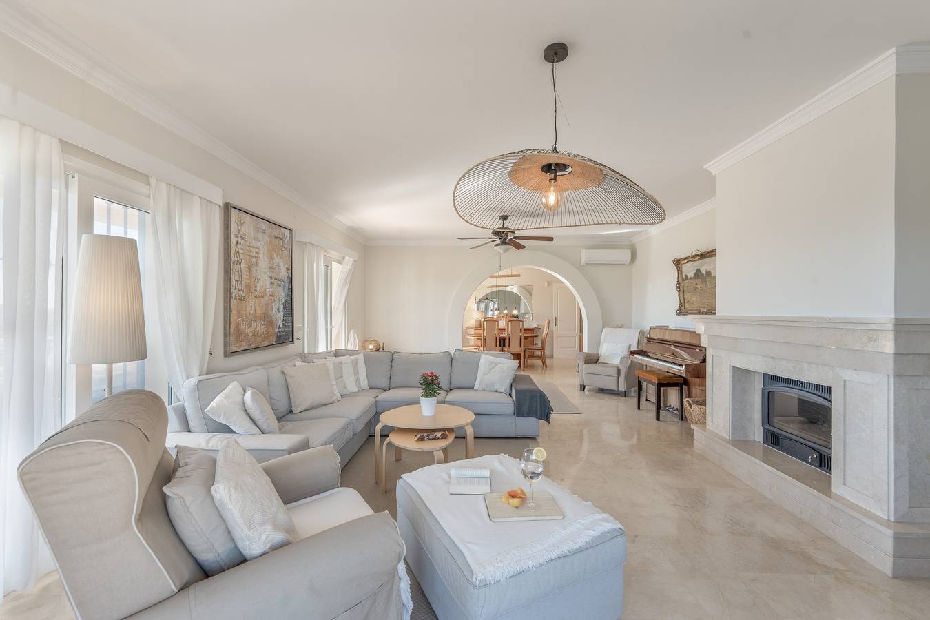 Villa 'Villa in Mijas Golf' with Sea View, Wi-Fi and Air Conditioning in Mijas Golf, Mijas