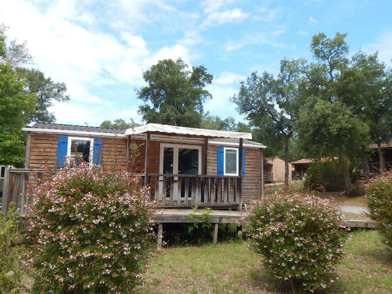 Mobil home 26m² con terraza en Soustons, camping naturaleza in Soustons, Côte d’Argent