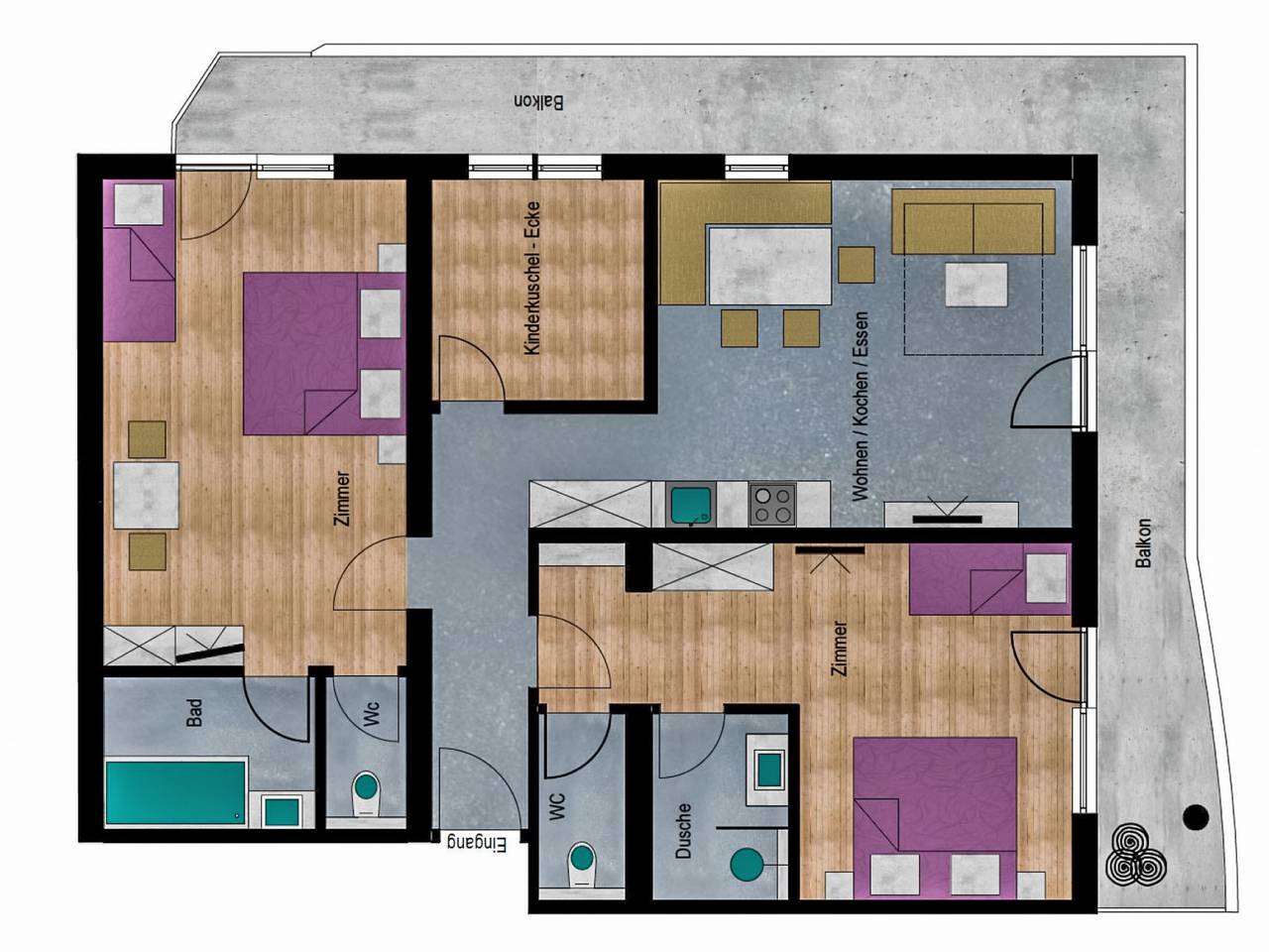 Ganze Wohnung, Inn in Kappl, Verwall