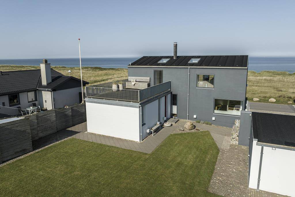 Modernes und großes Ferienhaus mit atemberaubendem Meerblick in Hirtshals, Hirtshals region