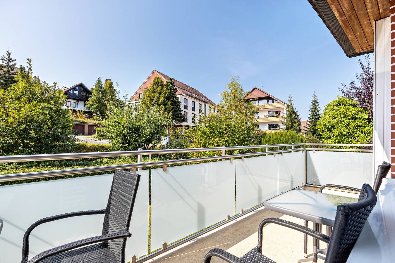 Ganze Wohnung, Ferienwohnung Bergfried 1" mit Bergblick, privater Terrasse und Wlan in Braunlage, Harzvorland