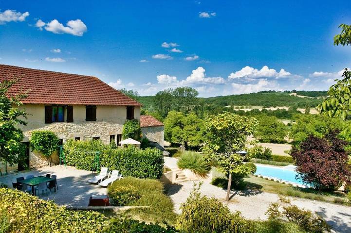 Location de vacances pour 6 personnes, avec Terrasse et Jardin ainsi que Piscine et Vue à Daglan - 2