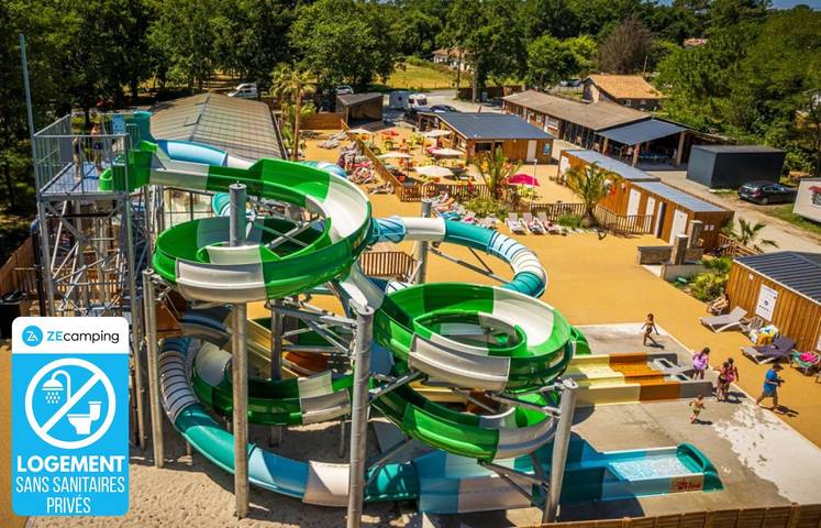 Camping pour 5 personnes, avec bassin pour enfant