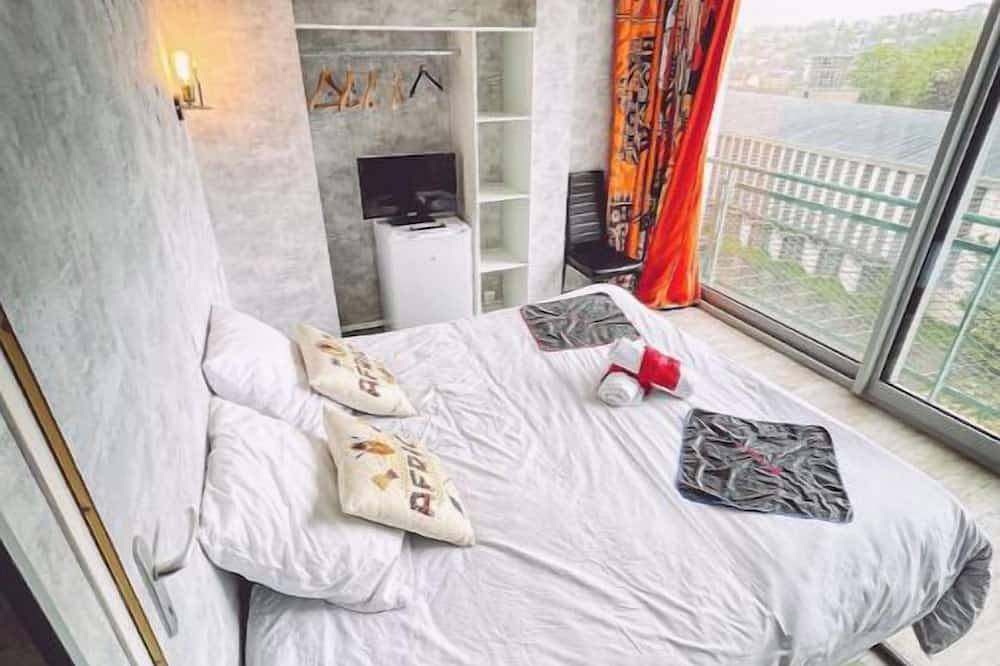 Africa station, panoramic view of Epinal, castle. in Épinal, Épinal region