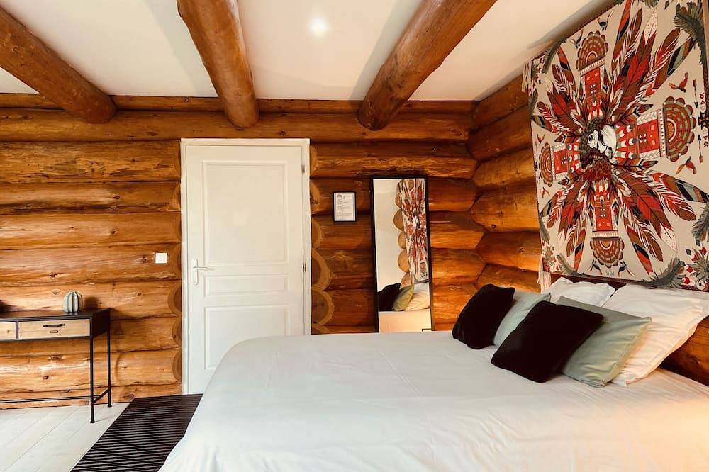 Au Cottage du Médoc - Chambres D'hôtes : La Chambre Cherokee in Saint-Aubin-de-Médoc, Región de Burdeos