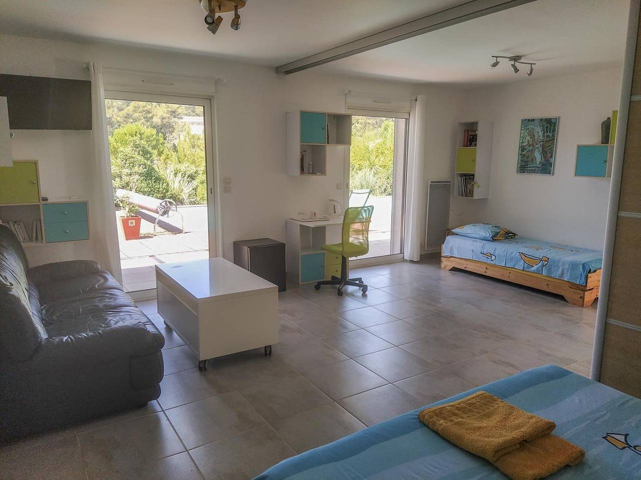 Villa Sidou - Suite avec cloison amovible in Saint-Gély-du-Fesc, Région de Montpellier