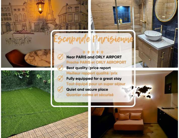 Gîte pour 4 personnes, avec terrasse et jardin dans Aéroport d'Orly - 2