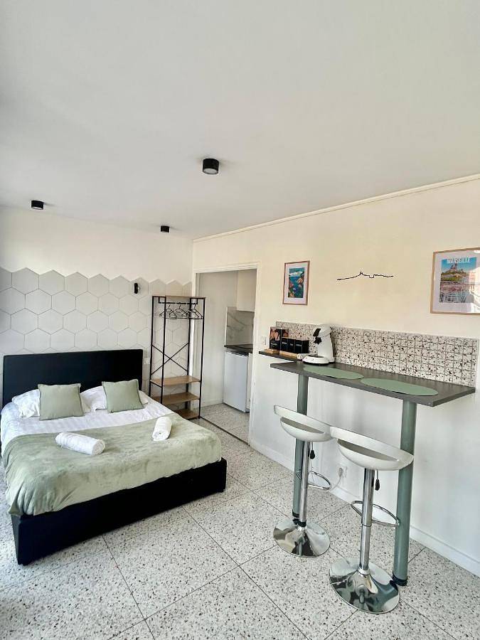 Gîte pour 2 personnes, avec balcon et vue dans Gare De Marseille Saint Charles