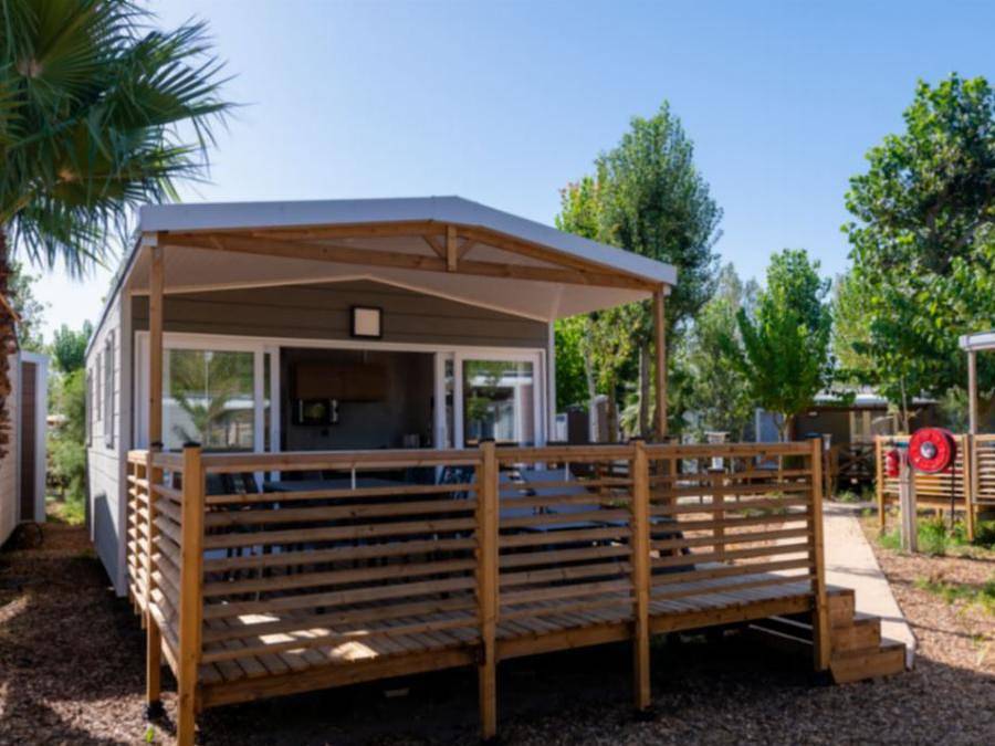 Camping Sunelia Les Sablons - Mobilheim 4 personen - Sunelia Mh Prestige 2 Ch 1 Sdb in Portiragnes Plage, Portiragnes