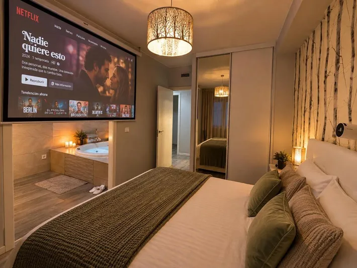 Apartamento de vacaciones para 3 personas, con jacuzzi y balcón - 1
