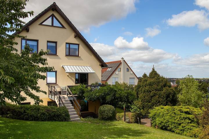 Ganze Wohnung, Apartment „Panorama Lodge Lercha“ mit Pool, Garten und WLAN in Meißen, Meißen Region