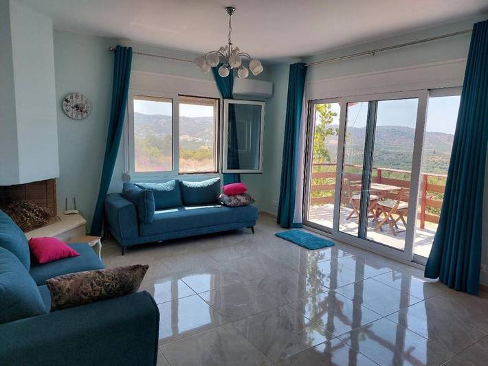 Ferienhaus für 5 Personen, mit Ausblick und Balkon in Agios Nikolaos