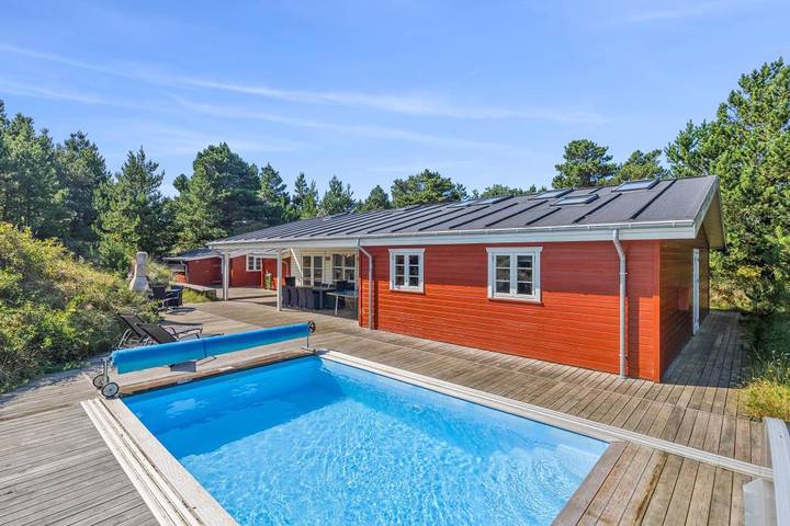 Ferienhaus für 14 Personen, mit Pool und Sauna in Henne Strand
