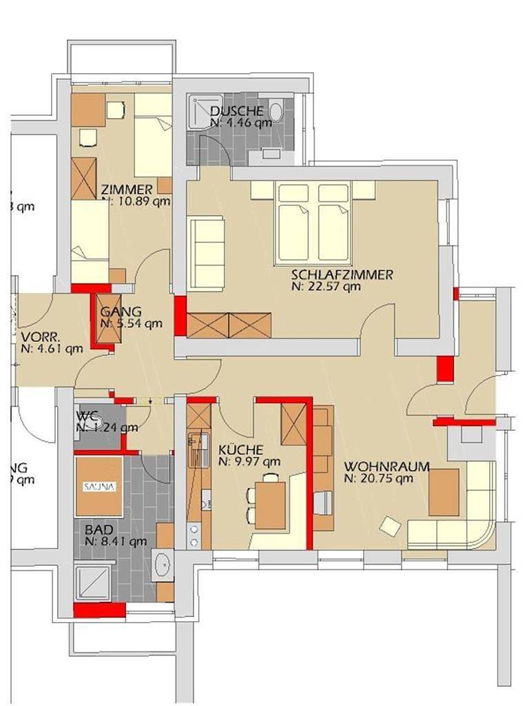 Ganze Ferienwohnung, Appartement Serles in Stubaier Alpen, Fulpmes