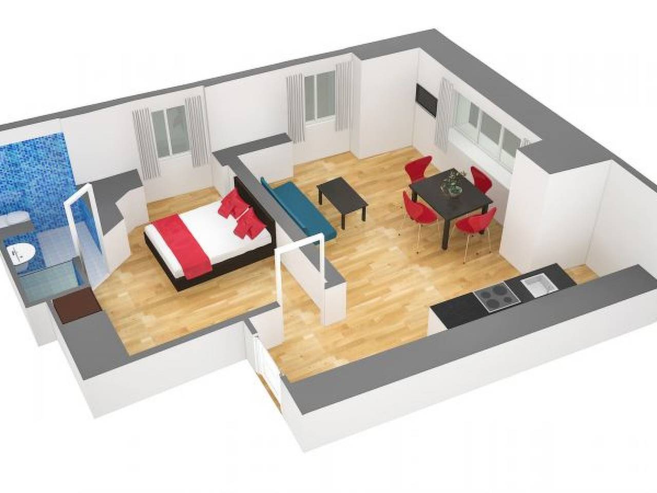 Appartement entier, Appartement de vacances pour 4 personnes in Lucerne, Lac des Quatre-Cantons