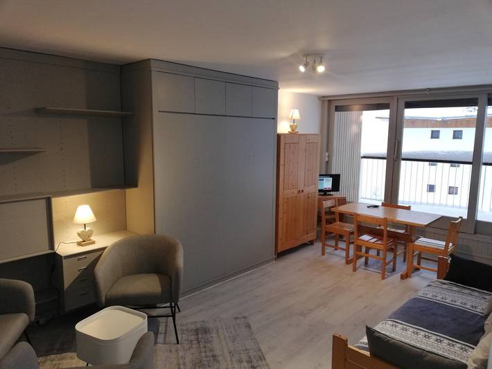 Studio für 3 Personen, mit Balkon in Courchevel