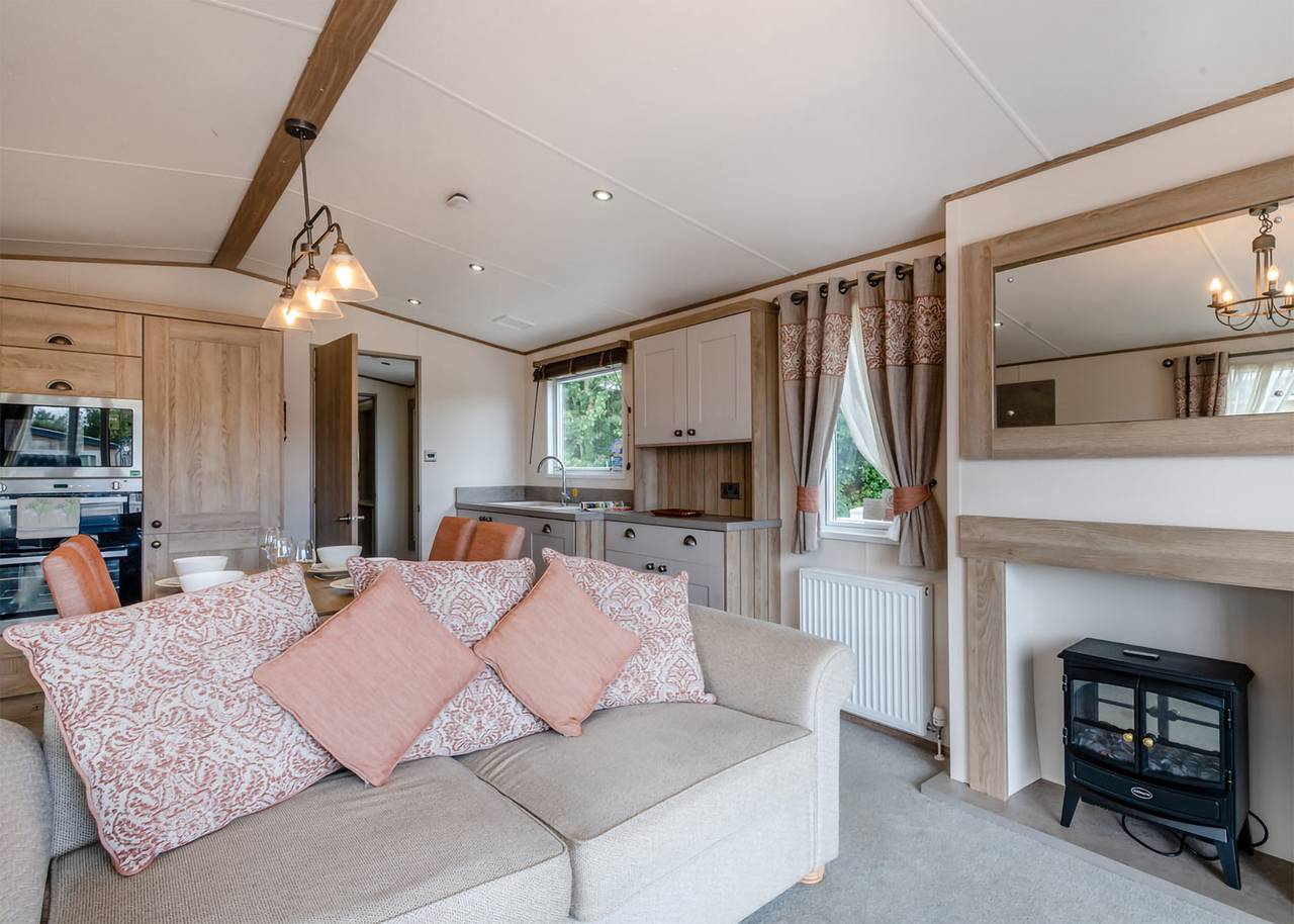 Gold Premium Caravan, parking, ensuite & decking 6 in Carmarthenshire