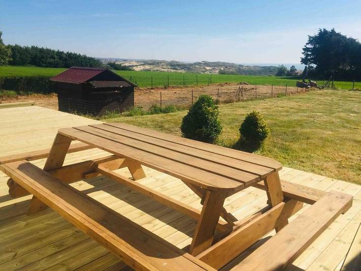 Maison de vacances pour 16 personnes, avec terrasse ainsi que jardin et sauna, animaux acceptés