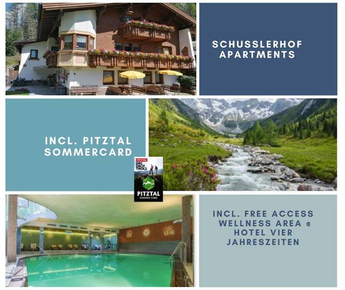Ferienwohnung für 3 Personen, mit Terrasse und Garten sowie Pool und Ausblick in St. Leonhard im Pitztal