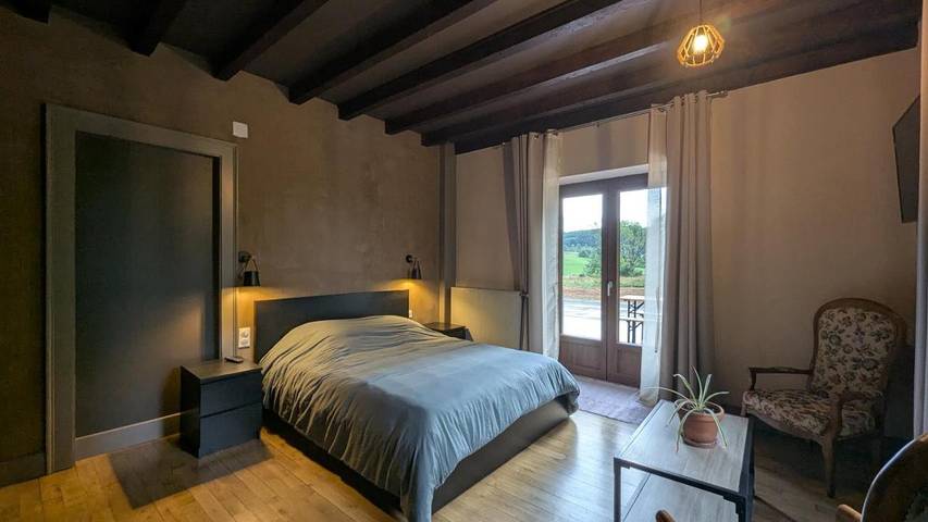 Appartement de vacances pour 2 personnes, avec vue ainsi que jardin et terrasse