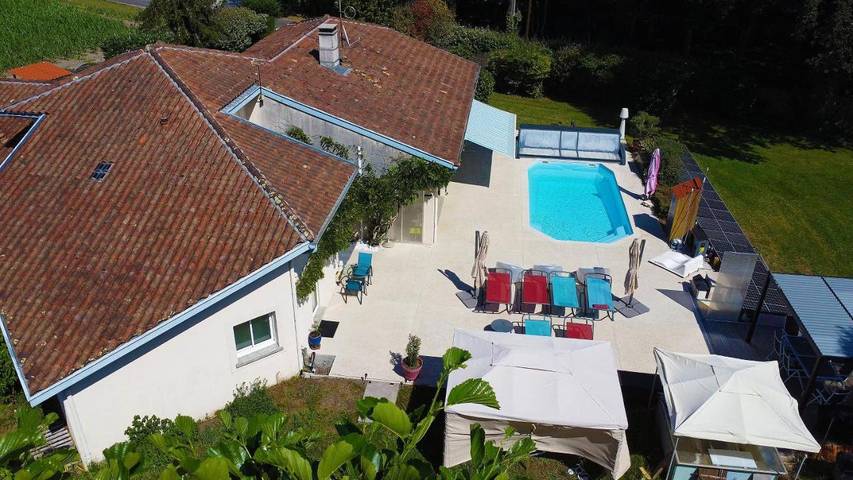 Chambre d’hôte pour 2 personnes, avec vue ainsi que jardin et piscine à Soustons - 4