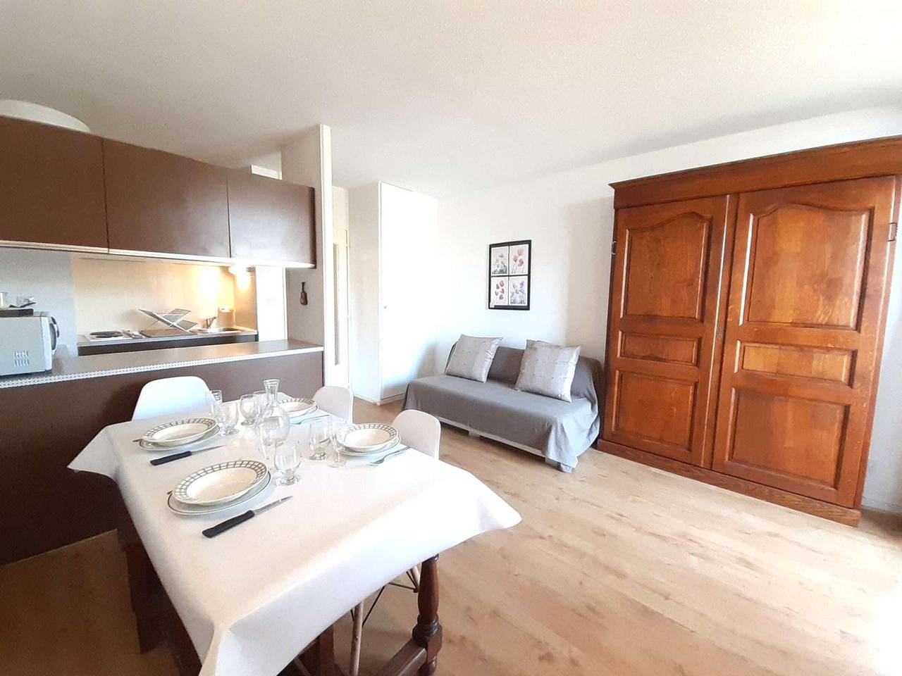 Estudio entero, Estudio acogedor para 4 con balcón y cocina en Pla d'Adet in Saint-Lary-Soulan, Parque nacional de los Pirineos