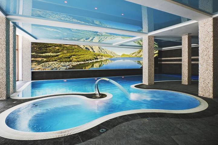 Hotel dla 3 osób, z Taras i Jacuzzi oraz Ogród i Basen w Śląsk