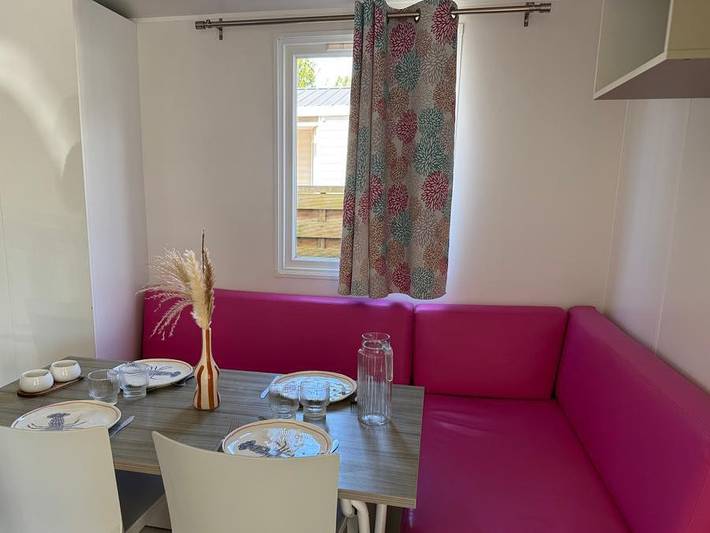 Camping Le Petit Bois - Mobilheim 8 personen - Mobilheim Confort 30 m² - 3 Zimmer 6/8 Pers. in Saint-Jean-de-Monts, Vendée