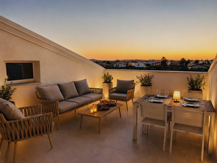 Agriturismo per 4 persone, con Balcone e Idromassaggio nonché Giardino in Sicilia