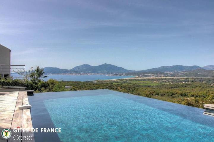 Chambre d’hôte pour 2 personnes, avec Terrasse et Piscine à Grosseto-Prugna